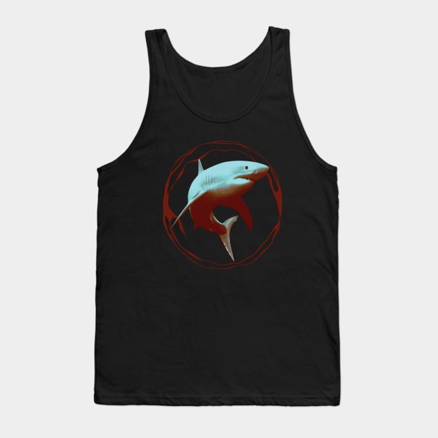 Great White Shark Tank Top by TMBTM